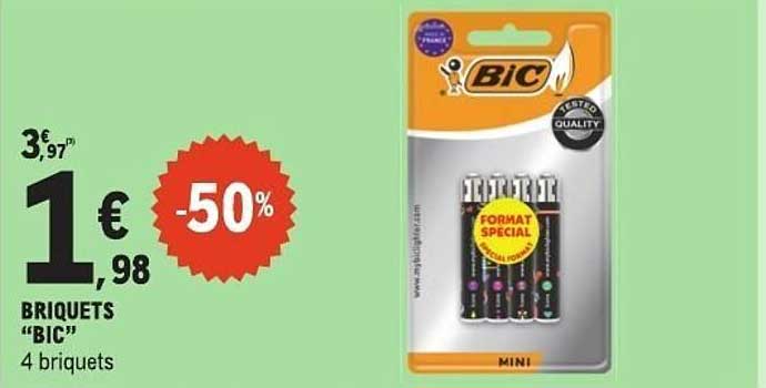 BRIQUETS “BIC” 4 briquets