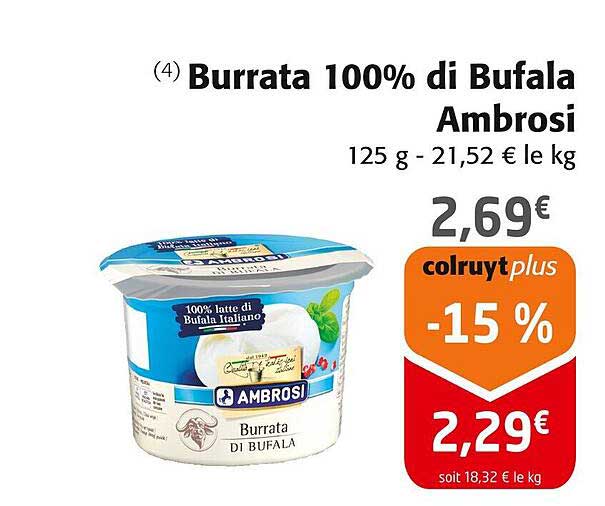 Burrata 100% di Bufala Ambrosi