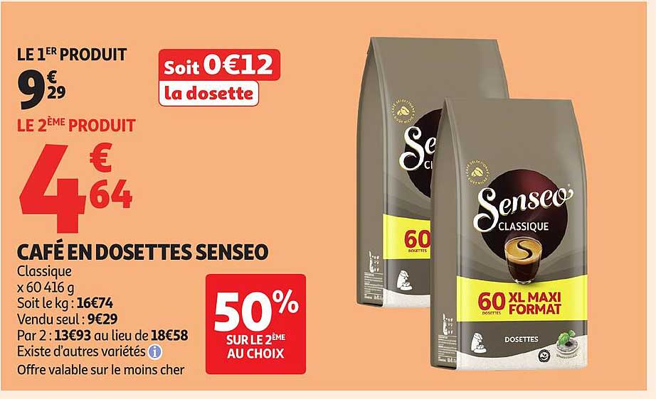 Café en dosettes Senseo