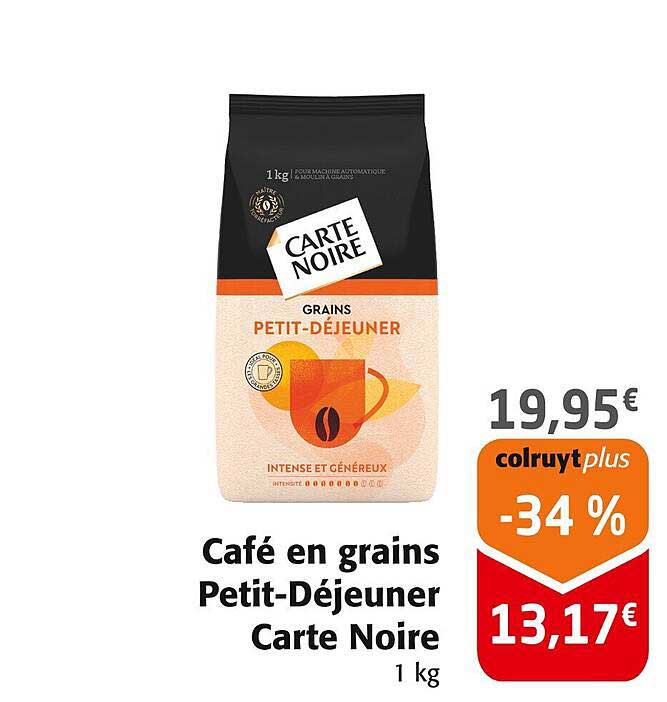 Café en grains Petit-Déjeuner Carte Noire 1 kg