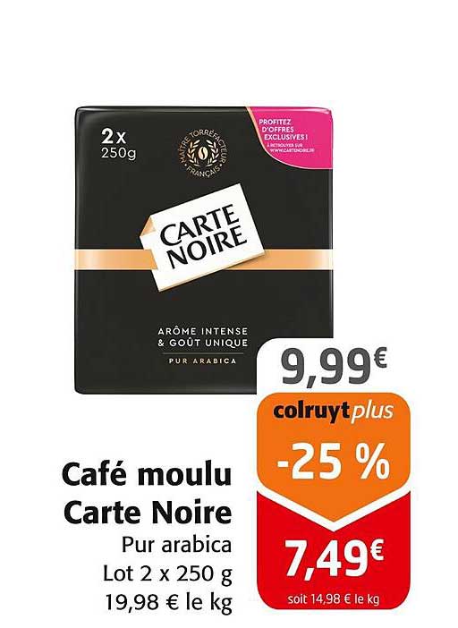 Café moulu Carte Noire