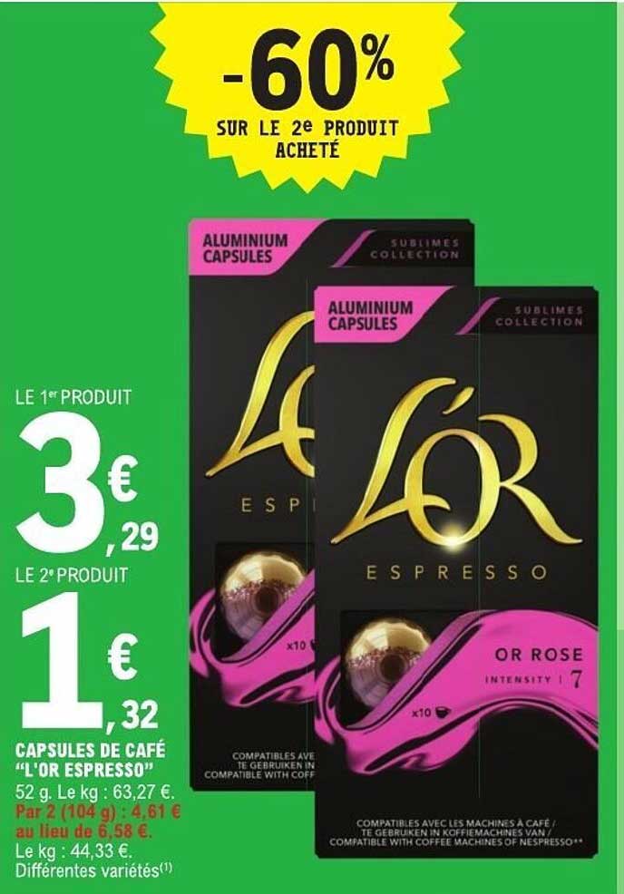 Capsules de café "L'Or Espresso"