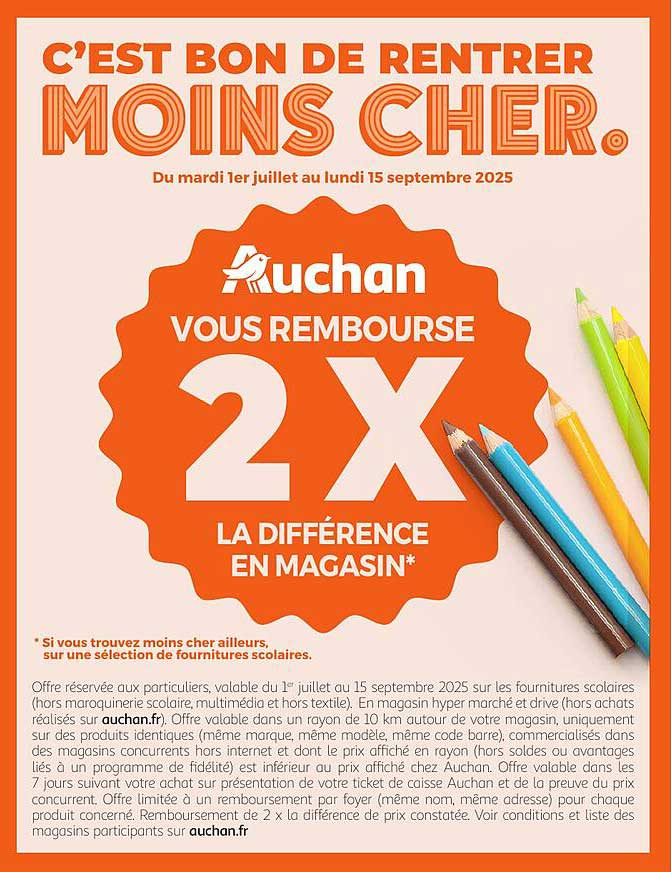 C’EST BON DE RENTRER MOINS CHER.