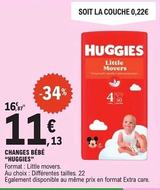 CHANGES BÉBÉ "HUGGIES"