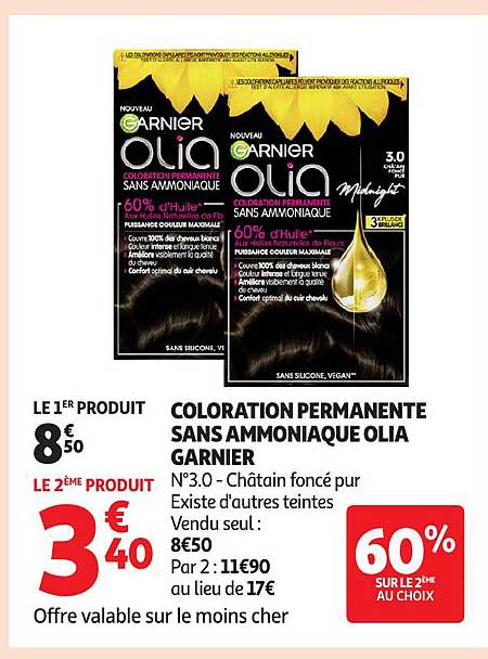 COLORATION PERMANENTE SANS AMMONIAQUE OLIA GARNIER