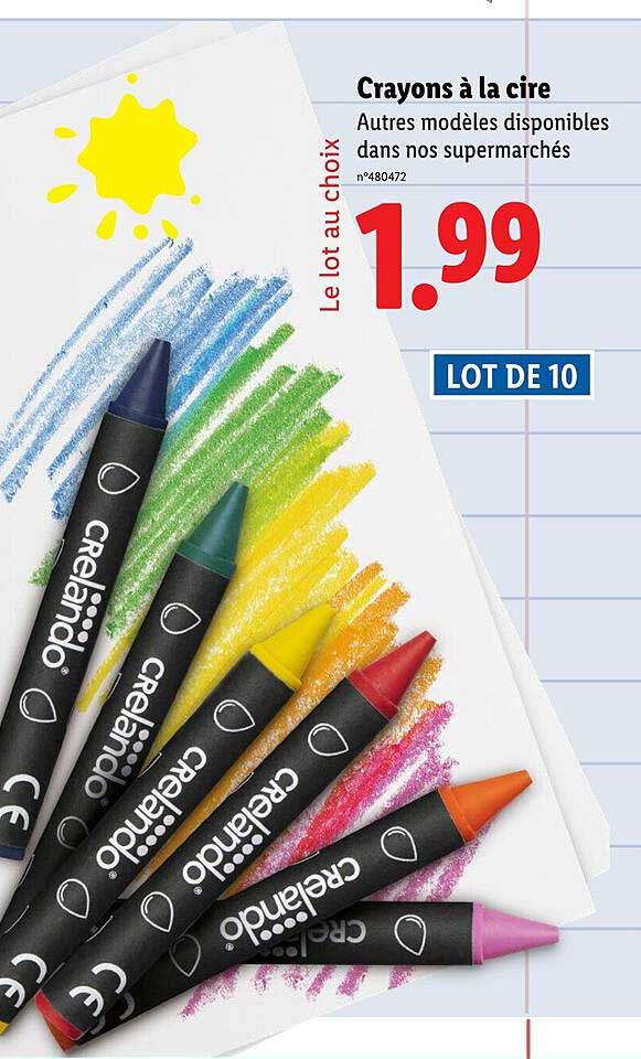 Crayons à la cire