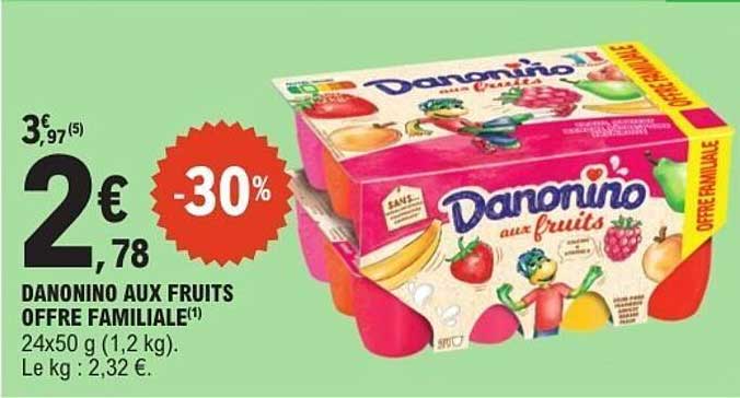 DANONINO AUX FRUITS OFFRE FAMILIALE