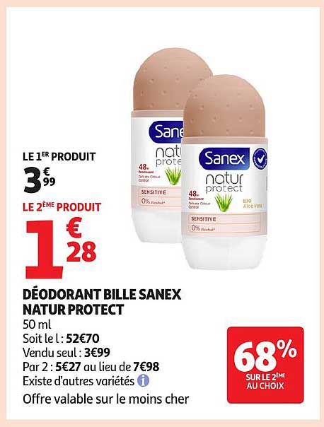 DÉODORANT BILLE SANEX NATUR PROTECT