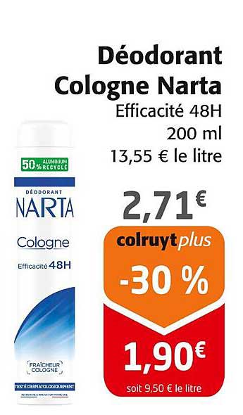 Déodorant Cologne Narta