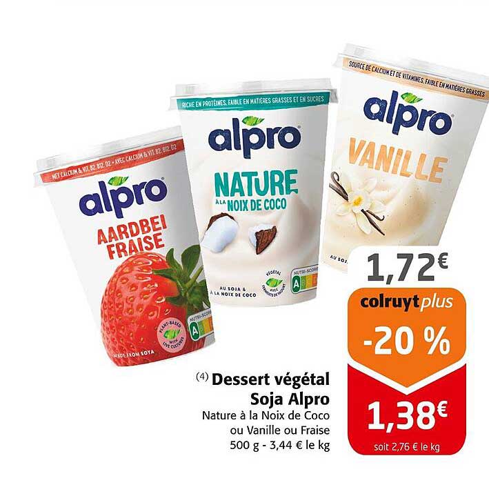Dessert végétal Soja Alpro