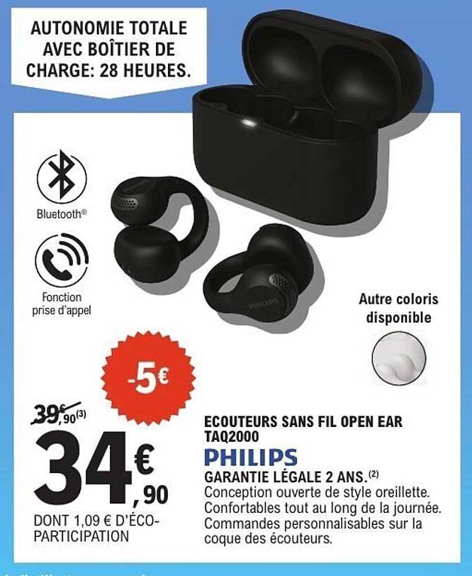 ECOUTEURS SANS FIL OPEN EAR TAQ2000