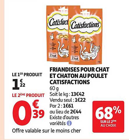FRIANDISES POUR CHAT ET CHATON AU POULET CATSIFSCTIONS