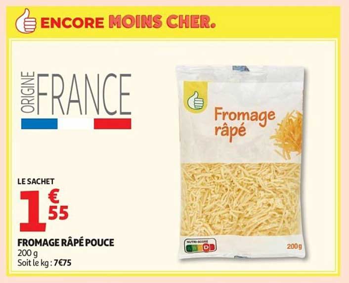 FROMAGE RÂPÉ POUCE