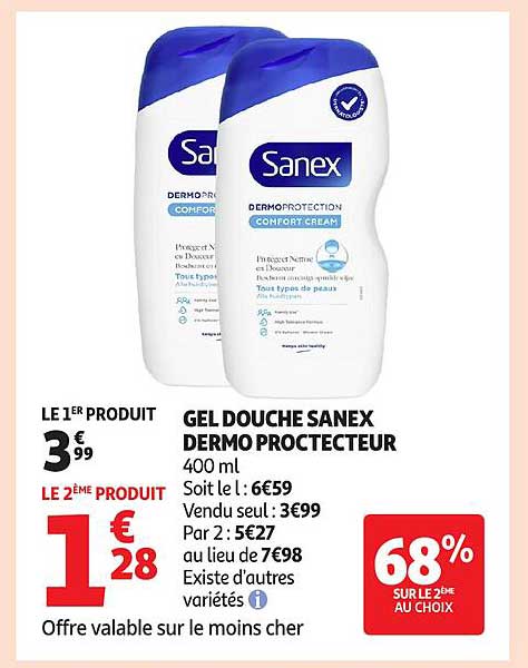 GEL DOUCHE SANEX DERMO PROTECTEUR