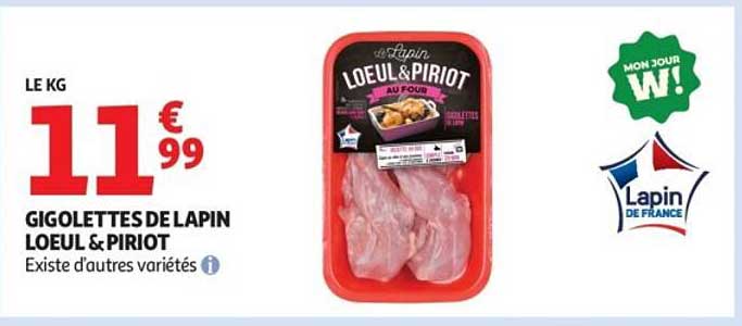 GIGOLETTES DE LAPIN LOEUL & PIRIOT
