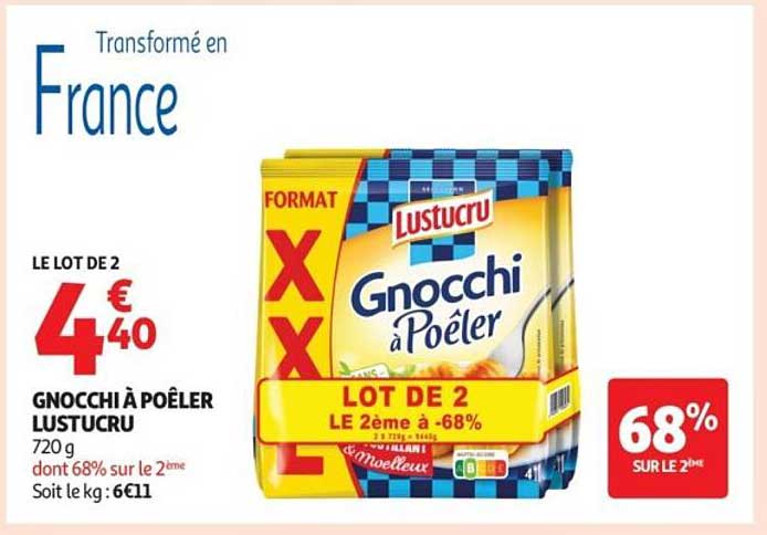 Gnocchi à Poêler Lustucru - Lot de 2