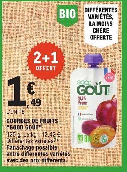 GOURDES DE FRUITS "GOOD GOUT"