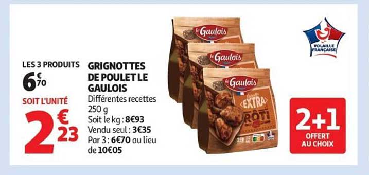 GRIGNOTTES DE POULET LE GAULOIS
