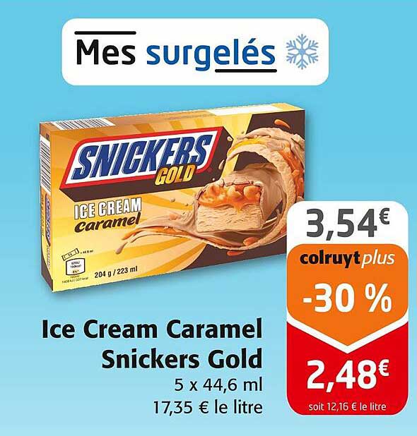 Ice Cream Caramel Snickers Gold
