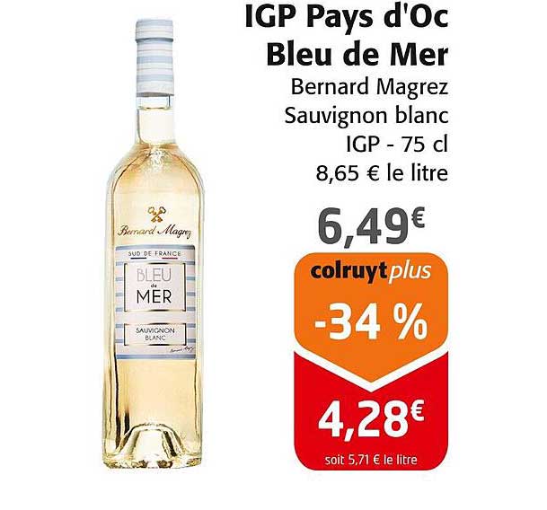 IGP Pays d'Oc Bleu de Mer