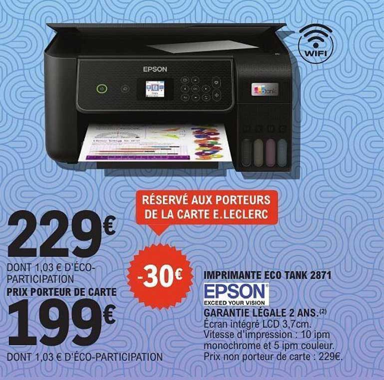 IMPRIMANTE ECO TANK 2871