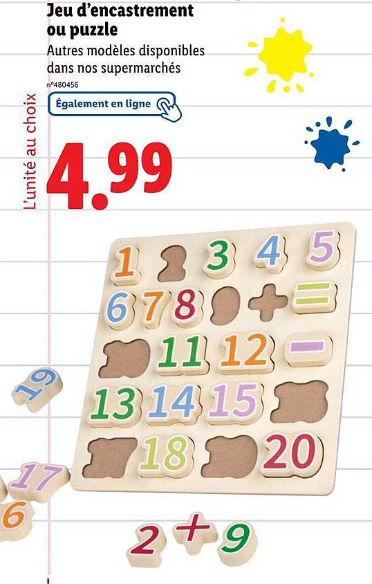 Jeu d'encastrement ou puzzle