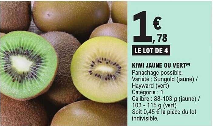 KIWI JAUNE OU VERT®