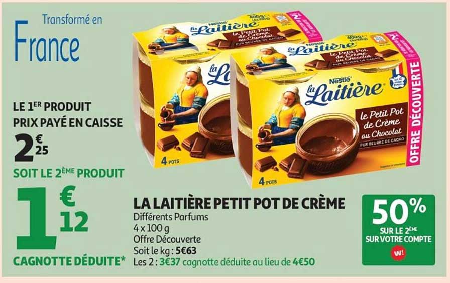 LA LAITIÈRE PETIT POT DE CRÈME