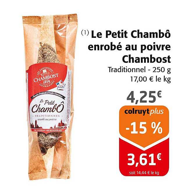 Le Petit Chambô enrobé au poivre Chambost