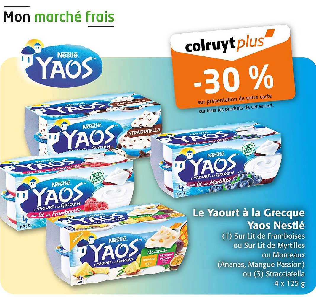 Le Yaourt à la Grecque Yaos Nestlé