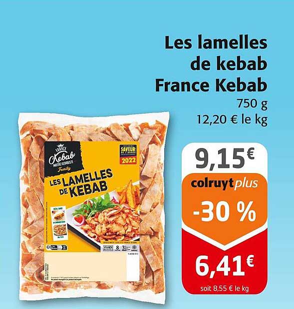 Les lamelles de kebab France Kebab