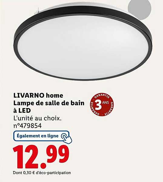 LIVARNO home Lampe de salle de bain à LED