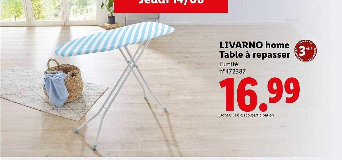LIVARNO home Table à repasser