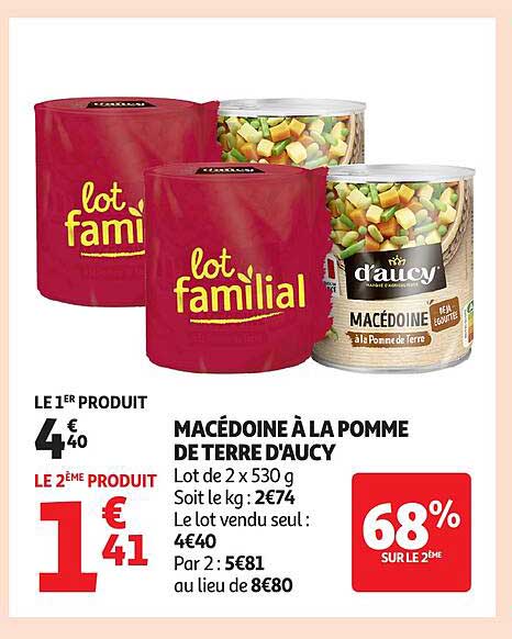 MACÉDOINE À LA POMME DE TERRE D'AUCY