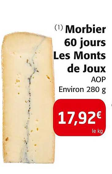 Morbier 60 jours Les Monts de Joux AOP