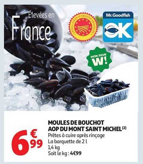 MOULES DE BOUCHOT AOP DU MONT SAINT MICHEL