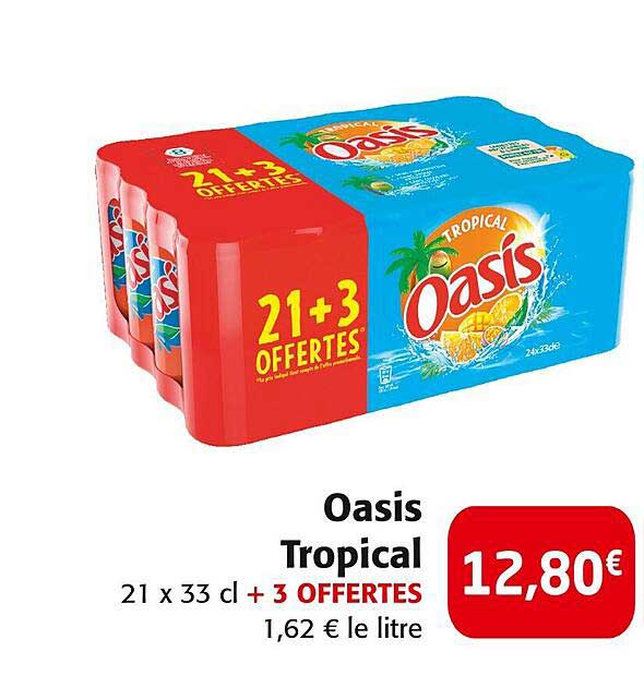 Oasis Tropical 21 x 33 cl + 3 OFFERTES