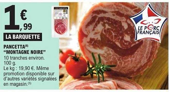 PANCETTA "MONTAGNE NOIRE"
