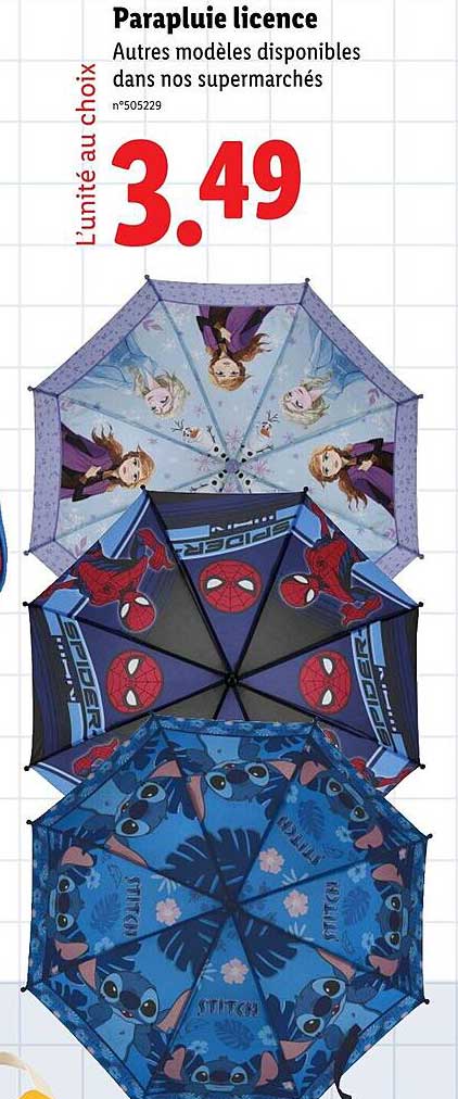 Parapluie licence