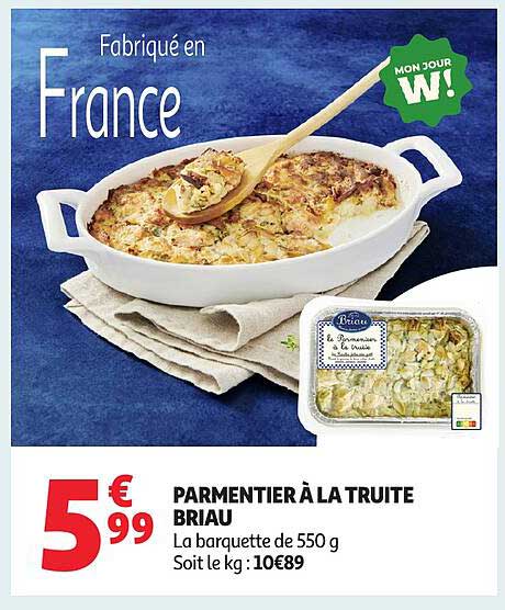 PARMENTIER À LA TRUITE BRIAU