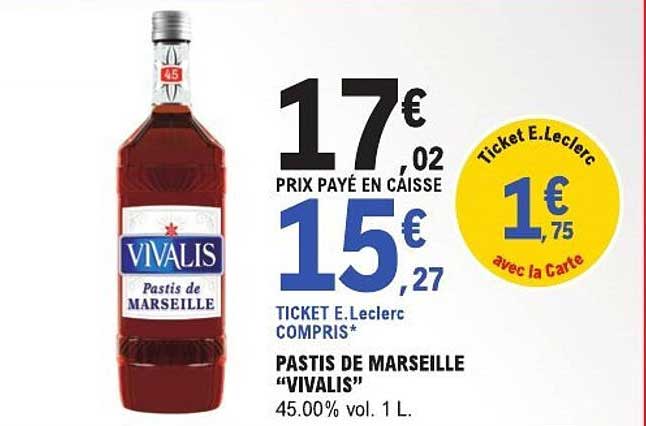 PASTIS DE MARSEILLE “VIVALIS”