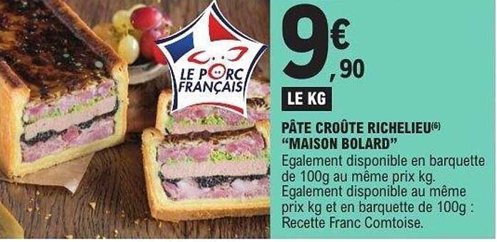 PÂTE CROÛTE RICHELIEU® "MAISON BOLARD"