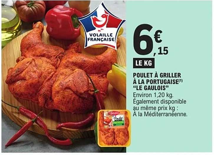 POULET À GRILLER À LA PORTUGAISE "LE GAULOIS"