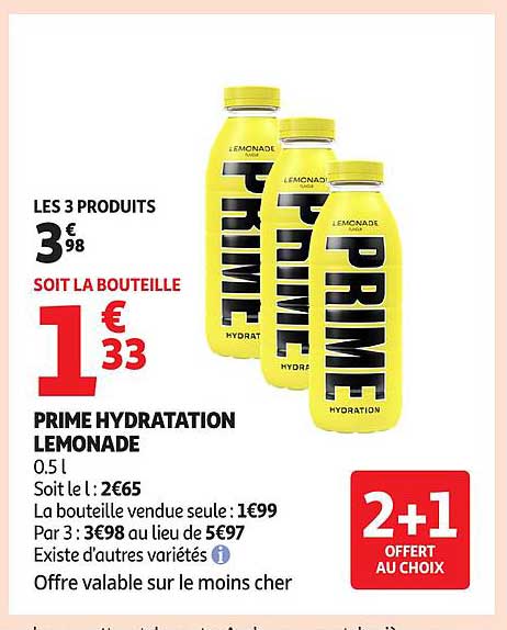 PRIME HYDRATATION LEMONADE