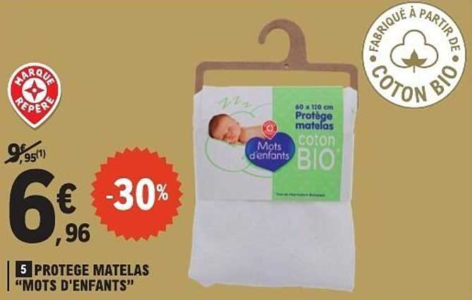 Protège matelas "Mots d'enfants"