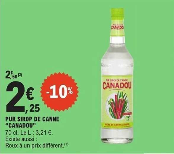 PUR SIROP DE CANNE “CANADOU”