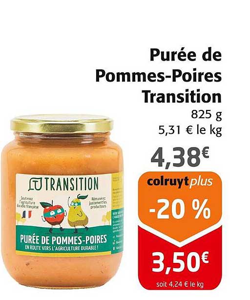 Purée de Pommes-Poires Transition