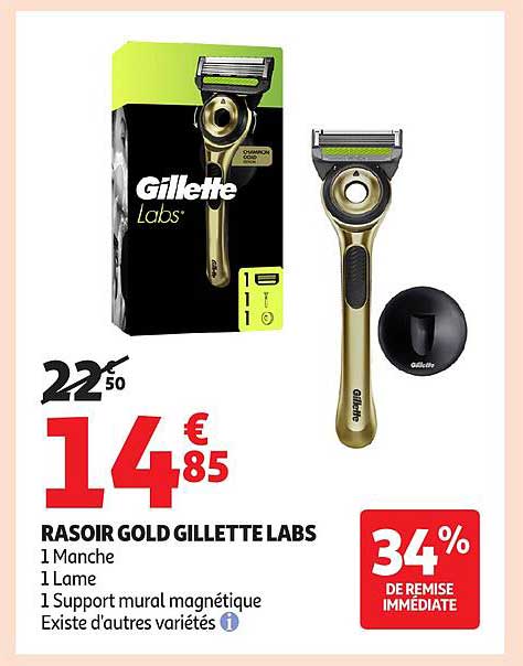 RASOIR GOLD GILLETTE LABS