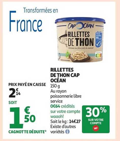 RILLETTES DE THON CAP OCEAN