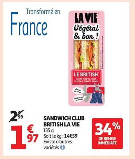 SANDWICH CLUB BRITISH LA VIE